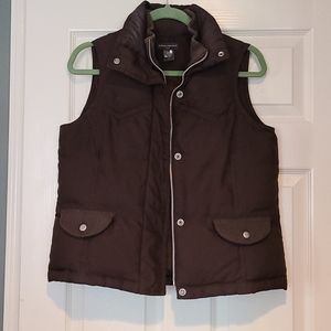 Banana Republic Brown Puffy Vest, Size S